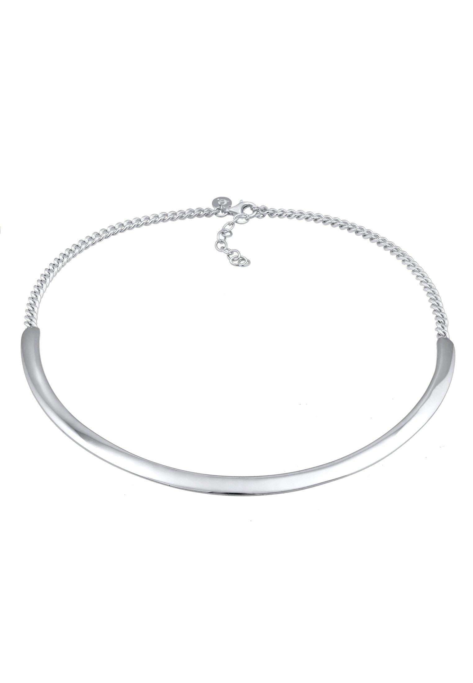 Image of Halskette Halsreif Cuff Basic It-piece Blogger Unisex Silber 38cm