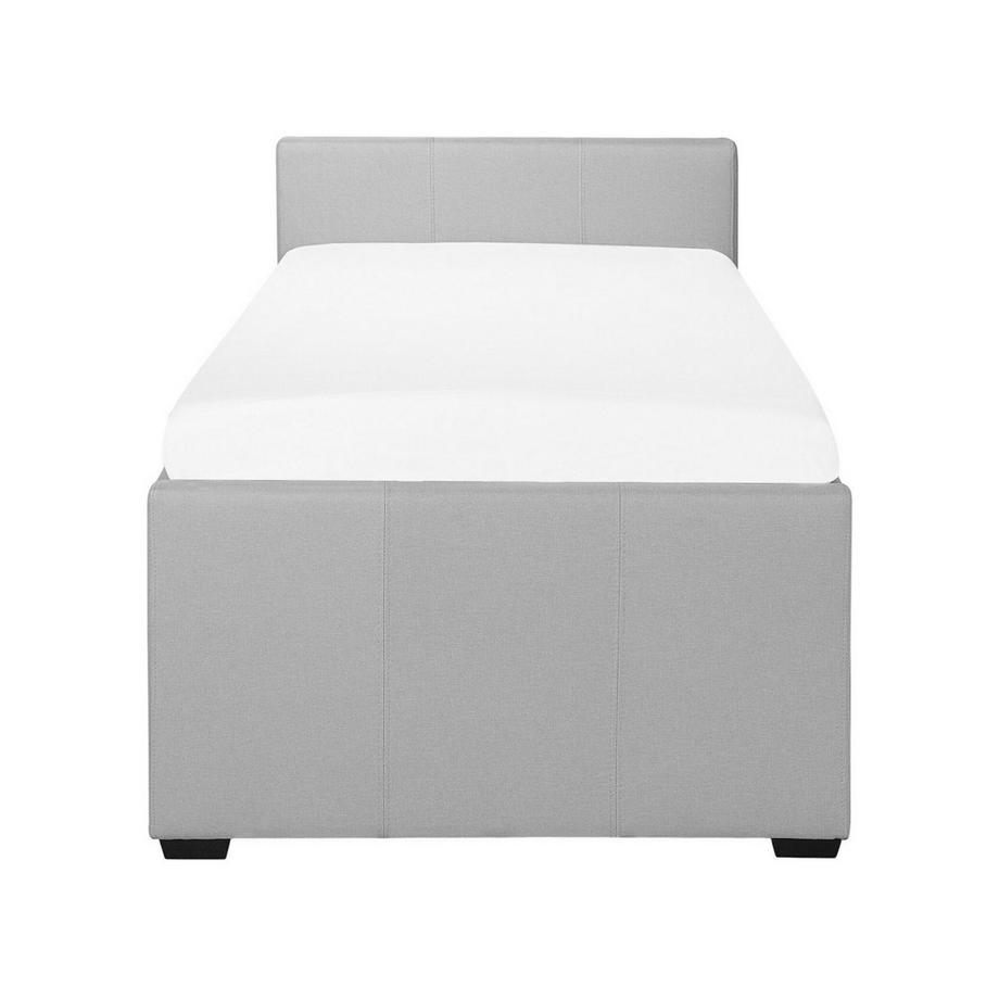 Beliani Lit gigogne en Tissu Rétro MARMANDE  