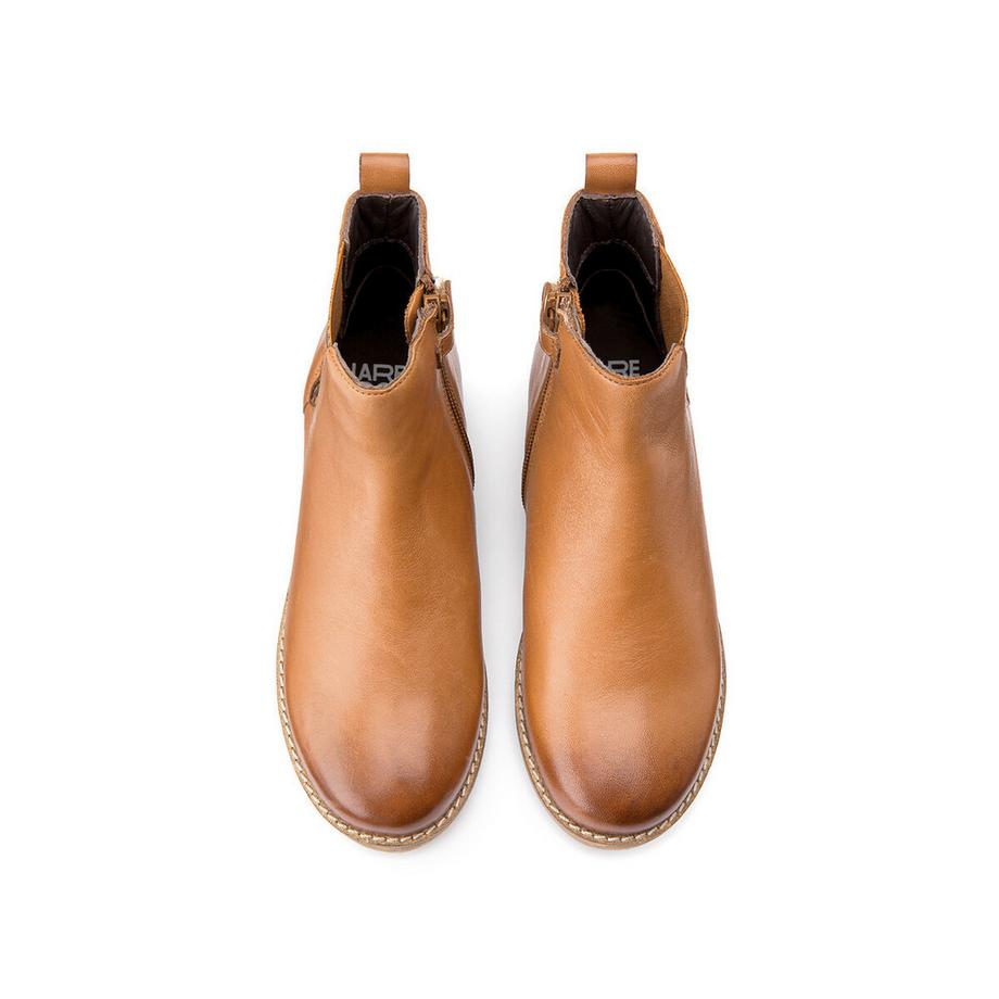La Redoute Collections  Chelsea-Boots aus Leder mit Leopardenmuster 