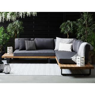 Beliani Lounge Set aus FSC® zertifiziertes Akazienholz Modern MYKONOS  