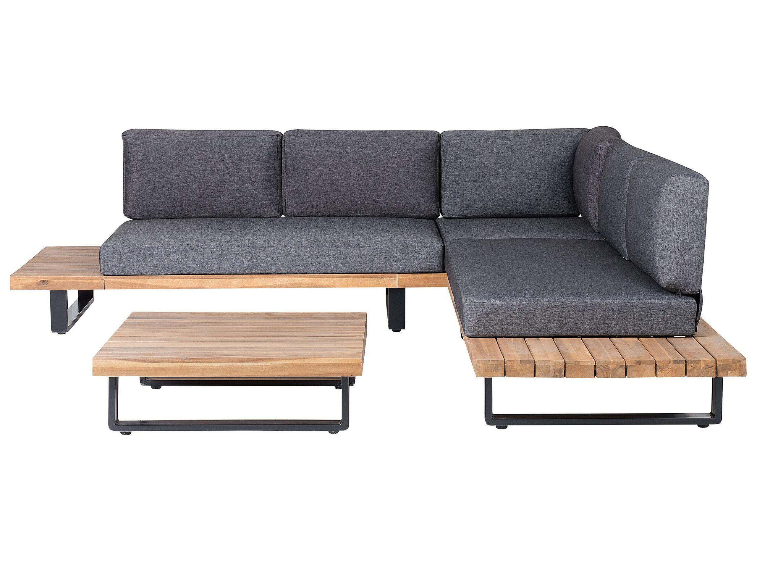 Beliani Set lounge pour jardin en Bois d'acacia certifié FSC® Moderne MYKONOS  