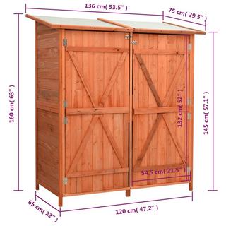 VidaXL casetta da giardino Legno  