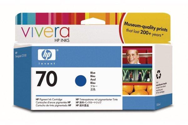 Hewlett-Packard  HP Tintenpatrone 70 blue C9458A DesignJet Z2100/3100 130ml 