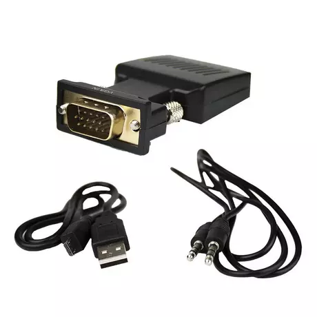 Convertisseur VGA vers HDMI + Jack