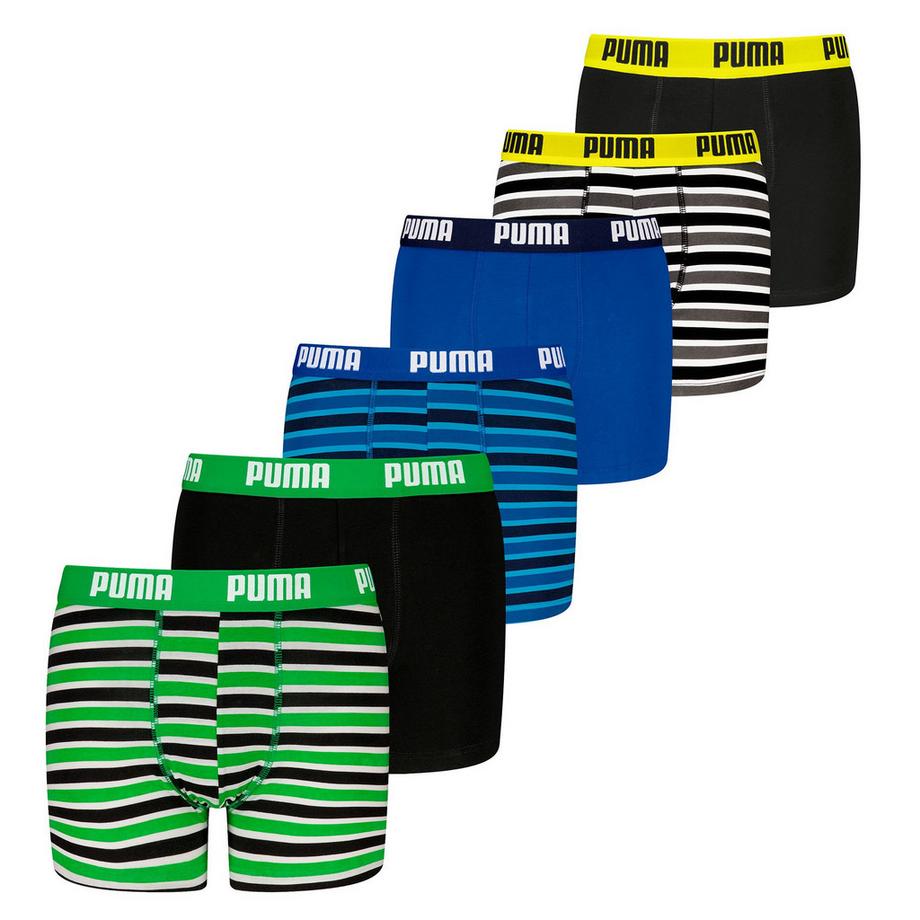Boxer Ragazzi Confezione da 6 Vestibilità confortevole-Everyday Striped Boxers ECOM 6P