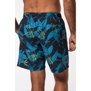 JP1880  Shorts da mare con cintura elastica e stampa floreale, fino alla tg. 8XL 