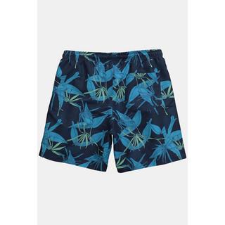 JP1880  Shorts da mare con cintura elastica e stampa floreale, fino alla tg. 8XL 