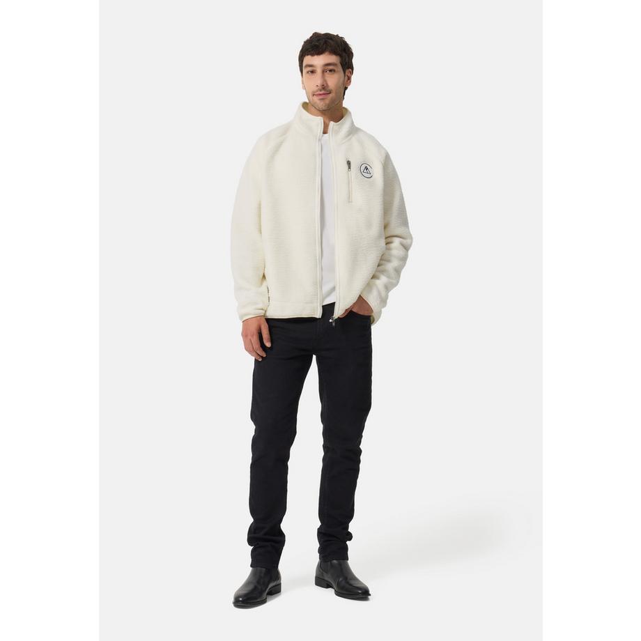CASH-MERE.CH Retro Fleece Jacke Recyceltes Polyester  