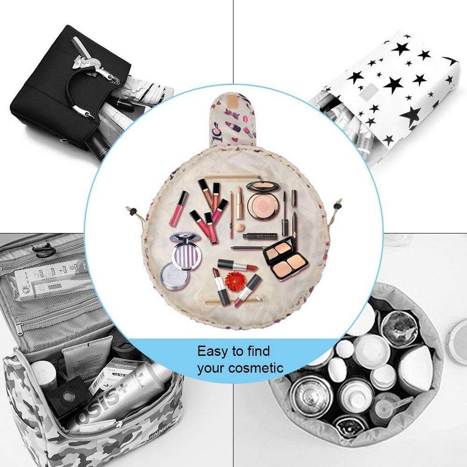 Only-bags.store  Große Kapazität Make-up-Tasche mit Kordel, tragbare Reise Make-up-Tascheм 