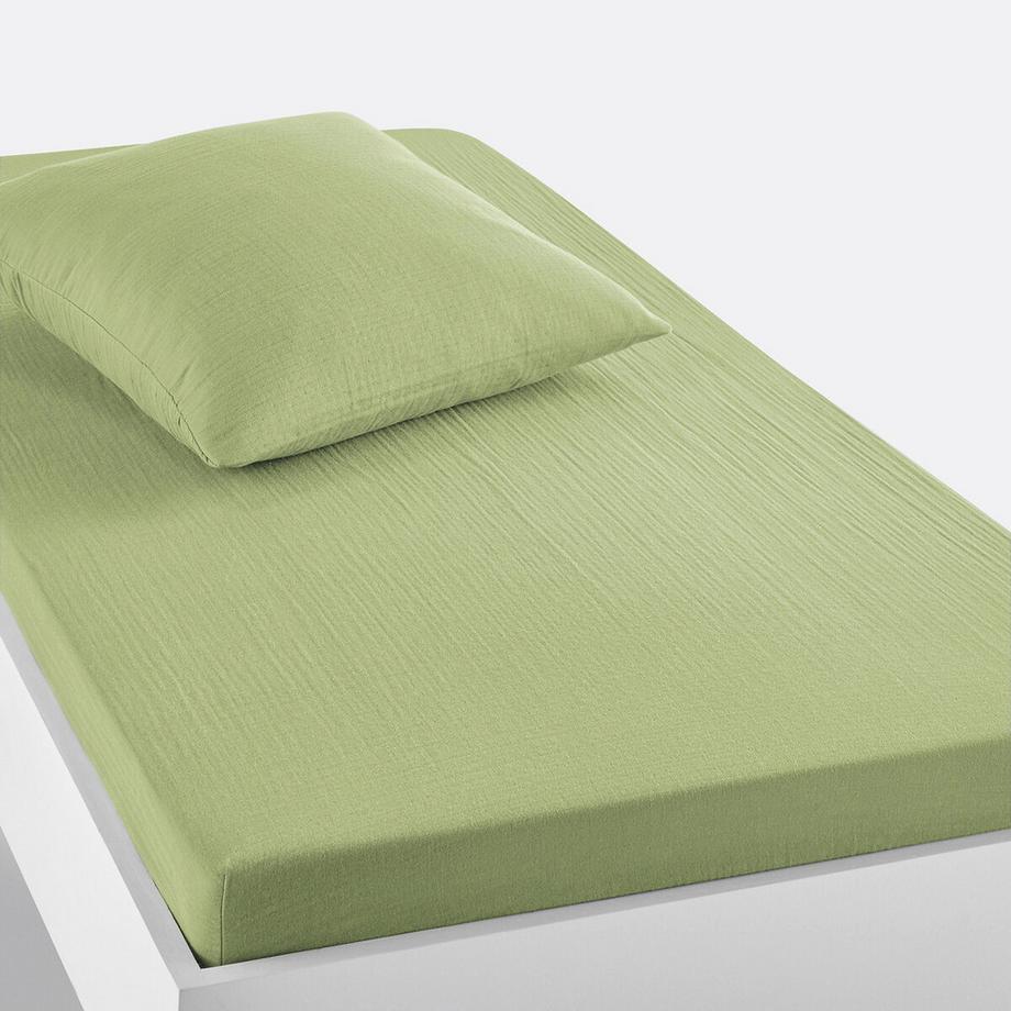 La Redoute Intérieurs Kumla Drap-housse en mousseline de coton pour enfants  