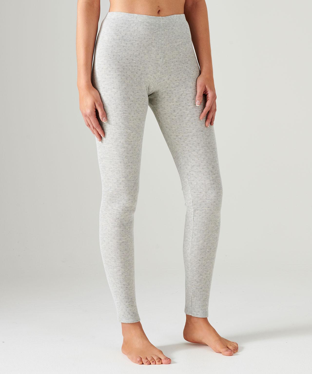 Image of Lange Unterhose, Dekoratives Thermolactyl-material, Wärmegrad Intense 4. Damen Grau 50/52
