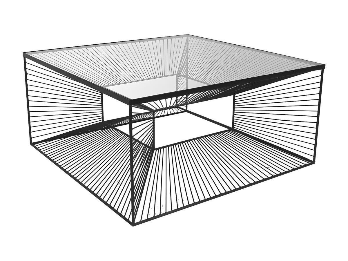 Image of Couchtisch CLARENCE Glas Metall Couchtisch CLARENCE Glas Metall