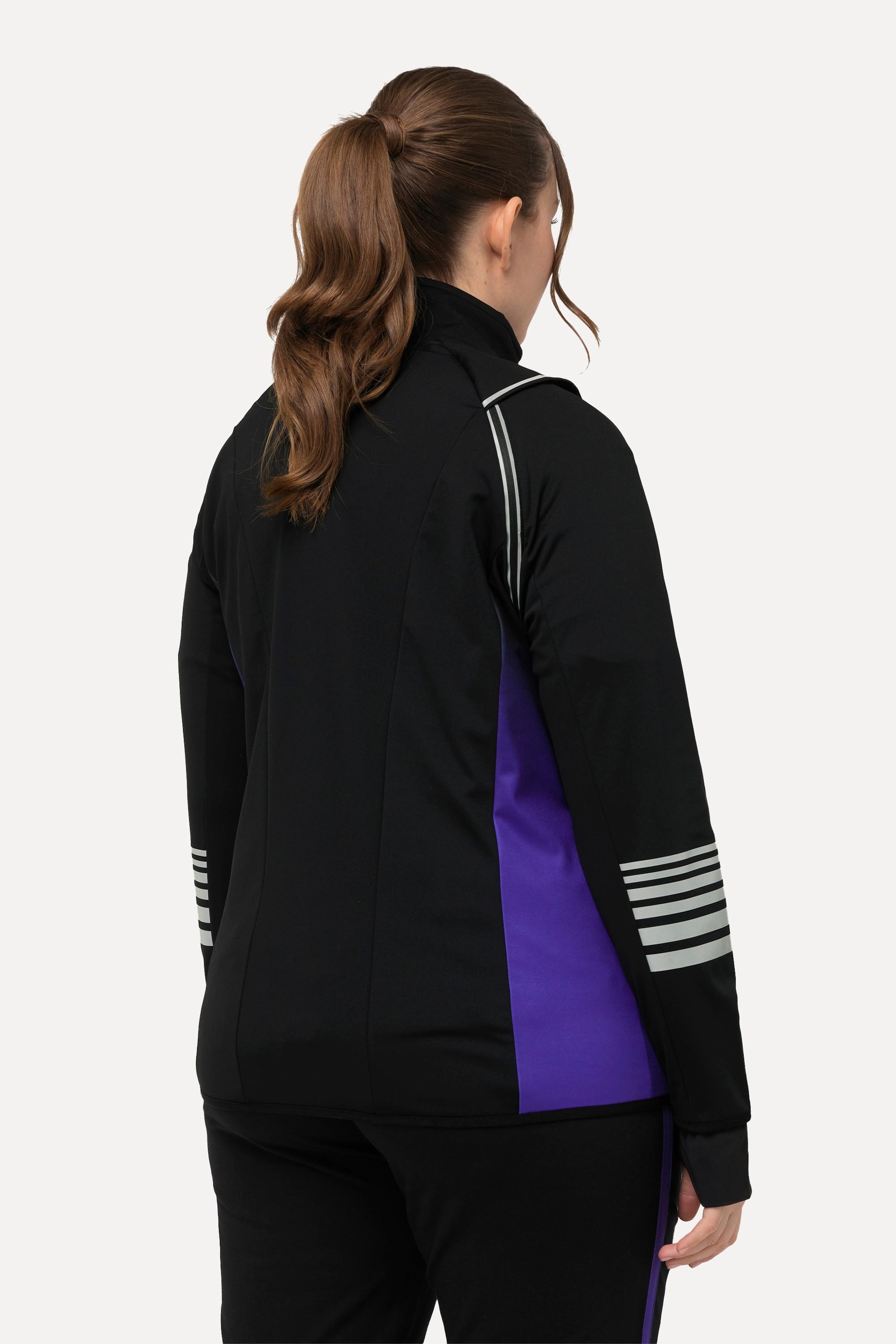 Ulla Popken  2-in-1-Funktionsjacke, Ärmel abnehmbar, Weste, Reflektor 