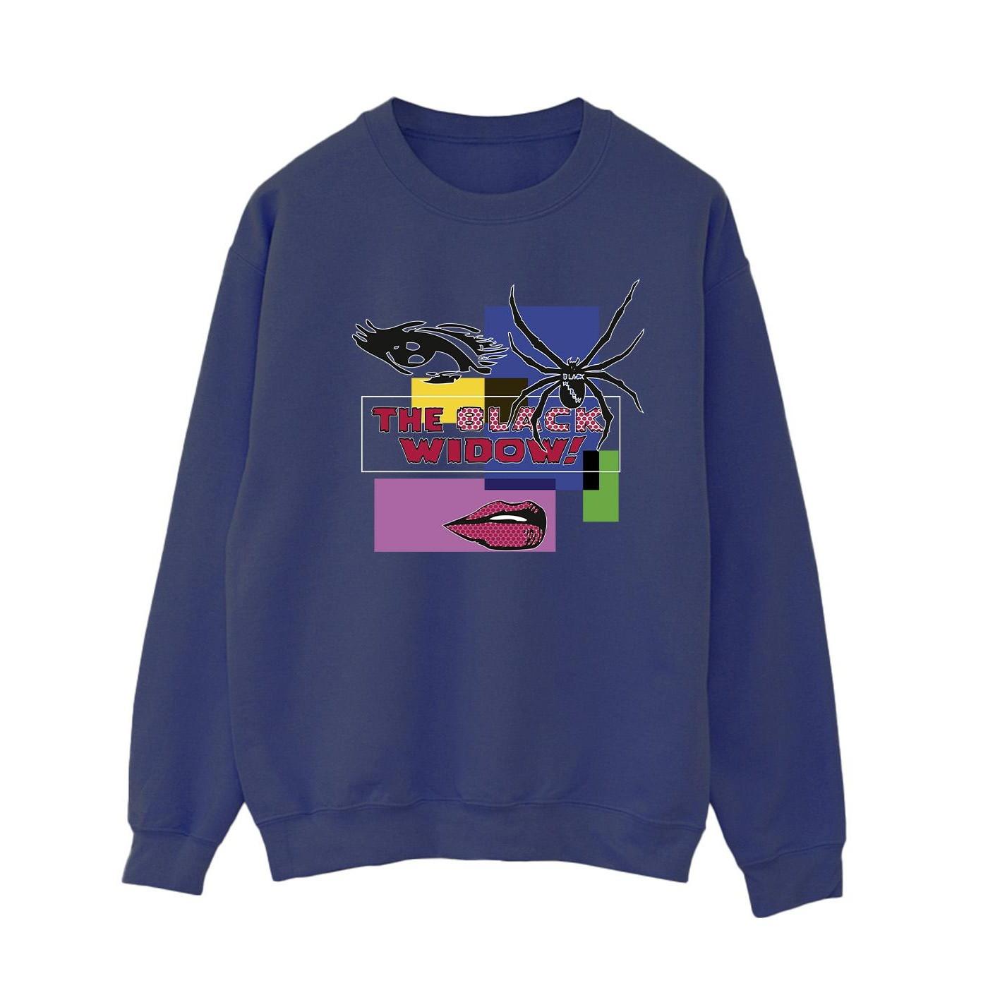 Image of Black Widow Pop Art Sweatshirt Damen Marine XXL
