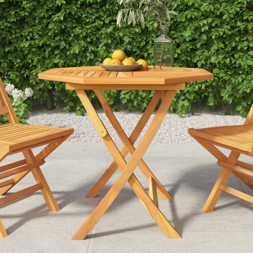 VidaXL Table de jardin bois  