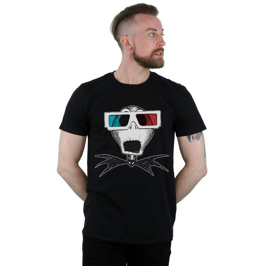 Disney Nightmare Before Christmas Jack Skellington Lunettes 3D T-Shirt  