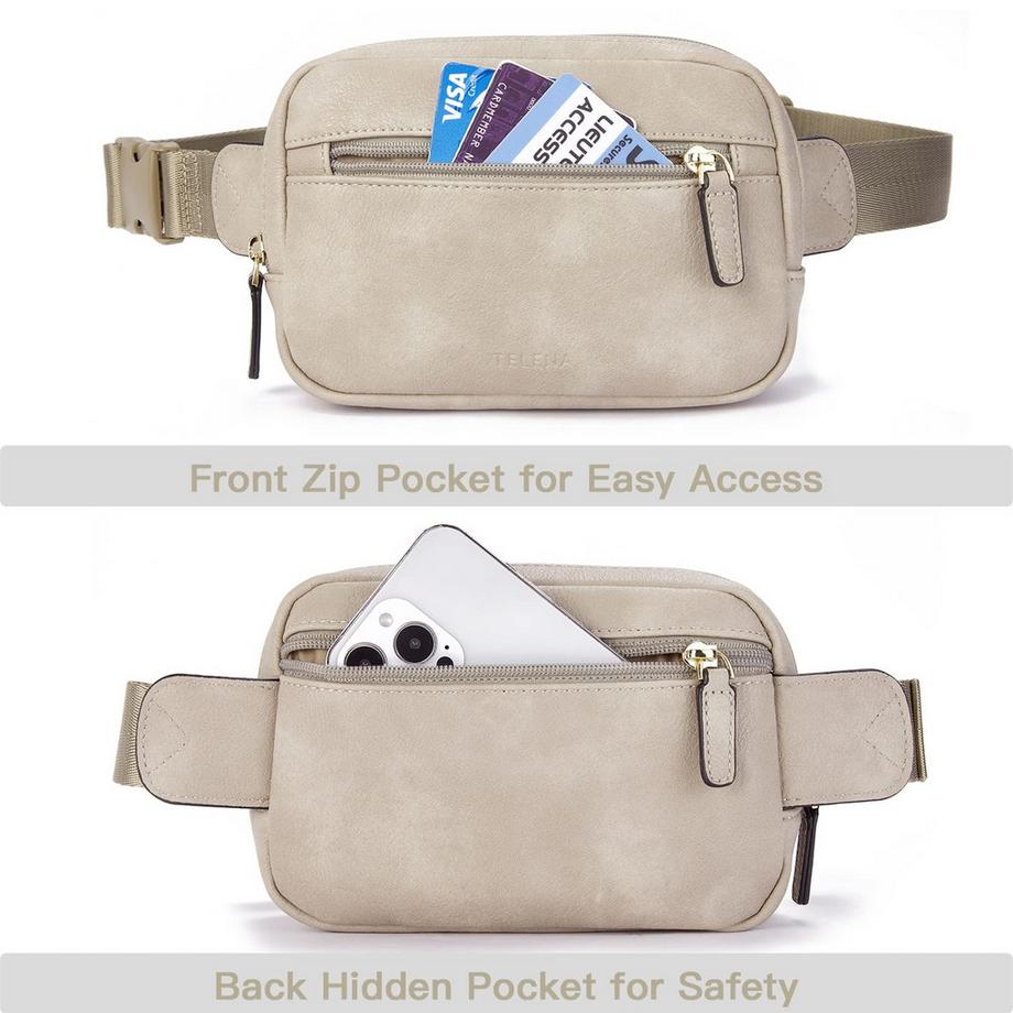 Only-bags.store Sac Ceinture Crossbody en Cuir PU  