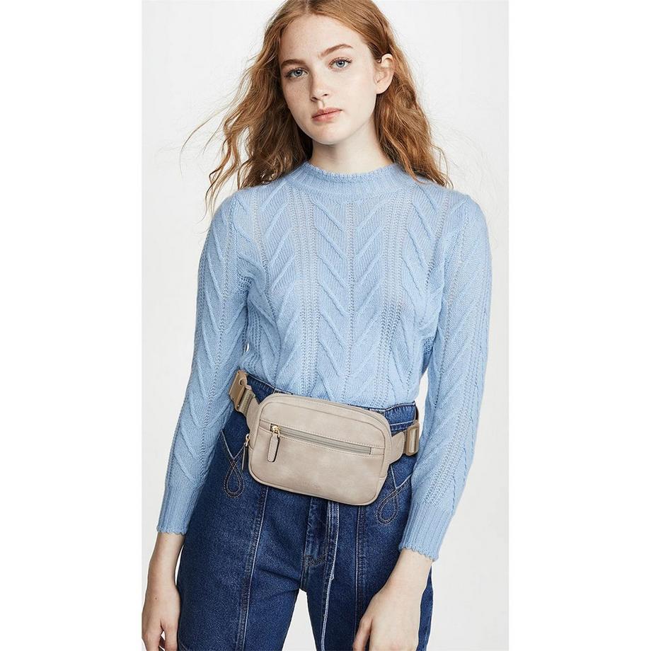 Only-bags.store Sac Ceinture Crossbody en Cuir PU  