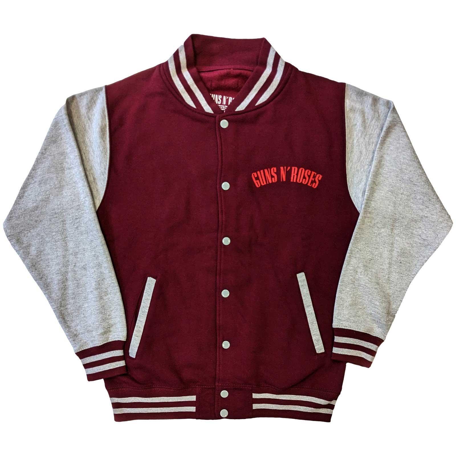 Image of Appetite For Destruction Varsityjacke (uscollegestil) Damen Weinrot XL