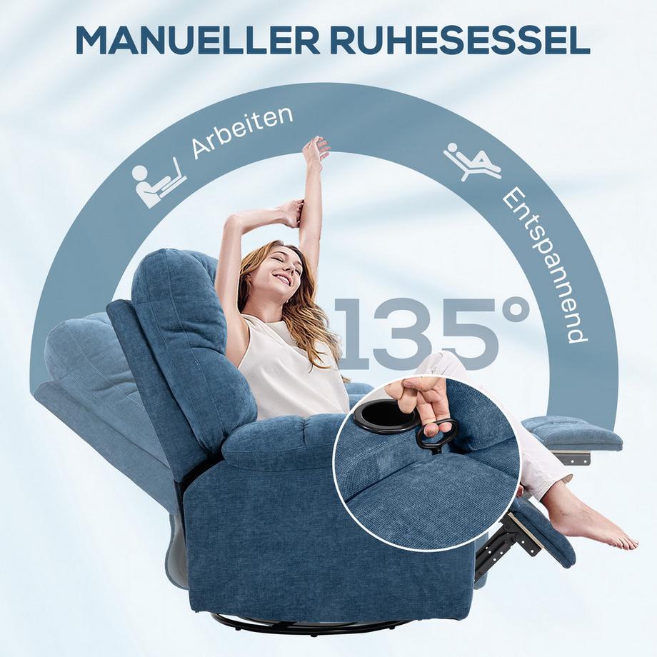HOMCOM Fauteuil de relaxation  
