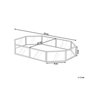 Beliani  Tablett aus Glas Glamourös CHABRIS 
