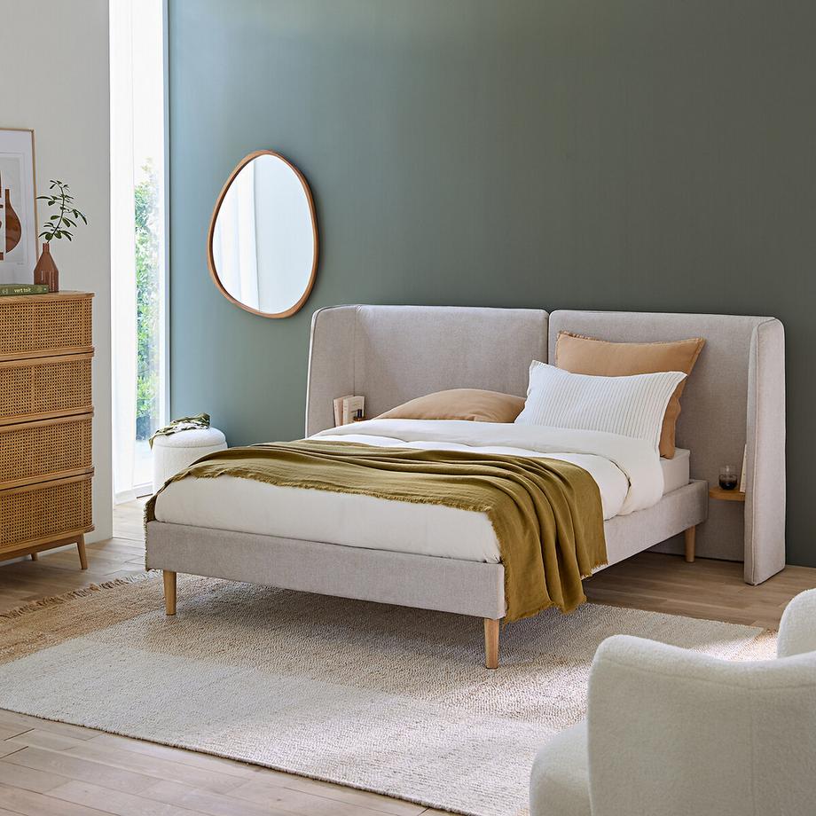 La Redoute Intérieurs XL-Kopfteil Jolien mit Polsterung und Ablagen  