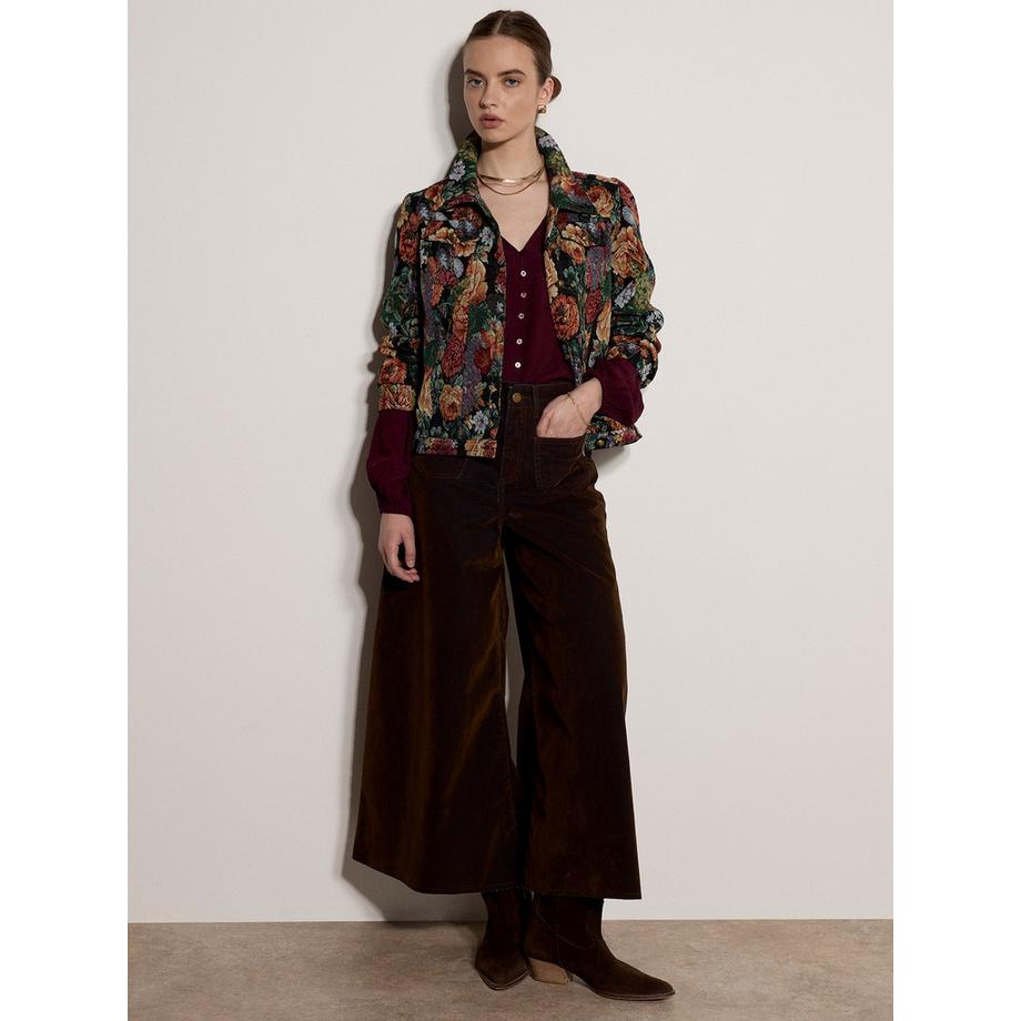 APRICOT Blumen-Tapisserie-Jacke  