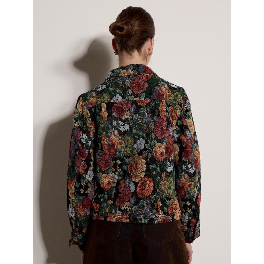 APRICOT Blumen-Tapisserie-Jacke  