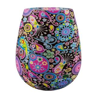 eStore Bicchiere in silicone con motivo floreale  