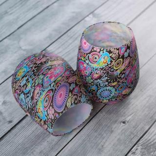 eStore Bicchiere in silicone con motivo floreale  