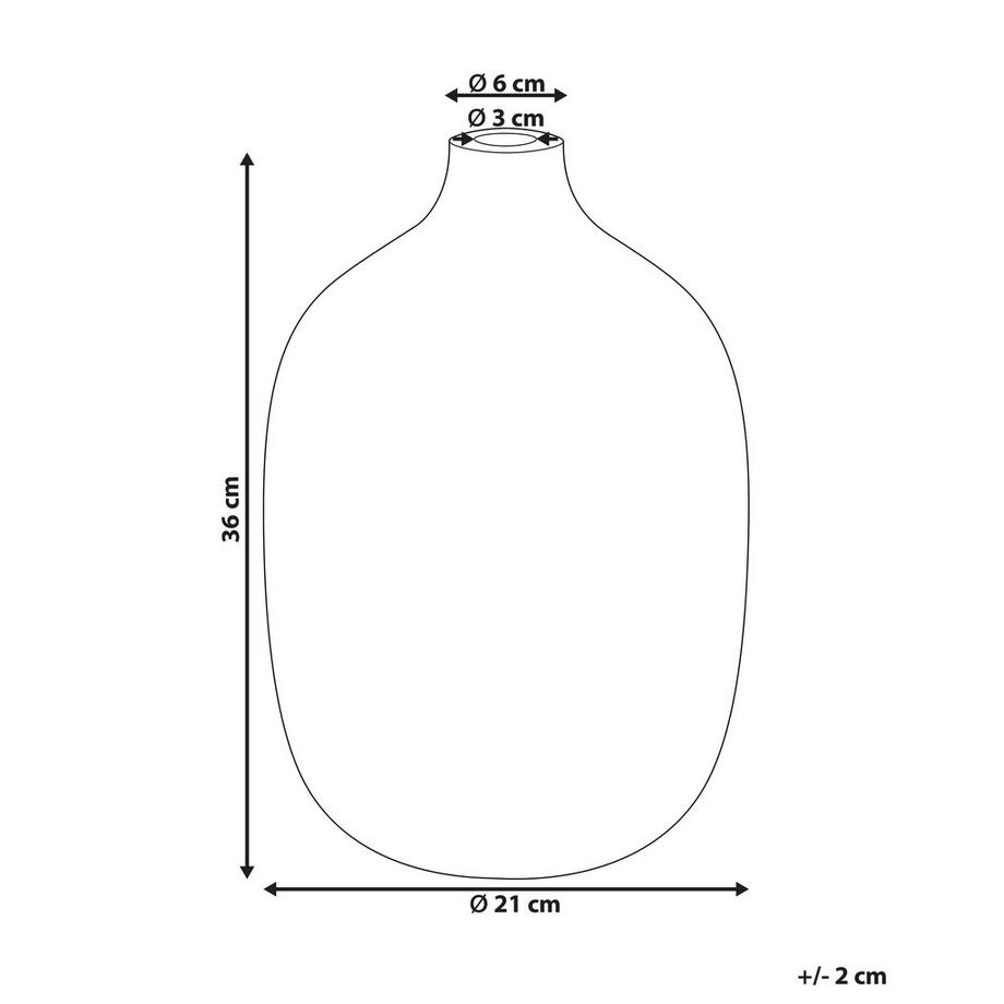 Beliani Vase à fleurs en Terre cuite  VIGO  