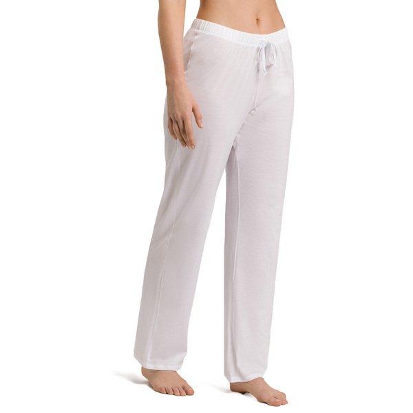 Image of Cotton Deluxe - Pyama Hose Damen Weiss M