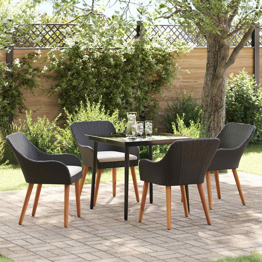VidaXL Set da Pranzo per Giardino Polyrattan  