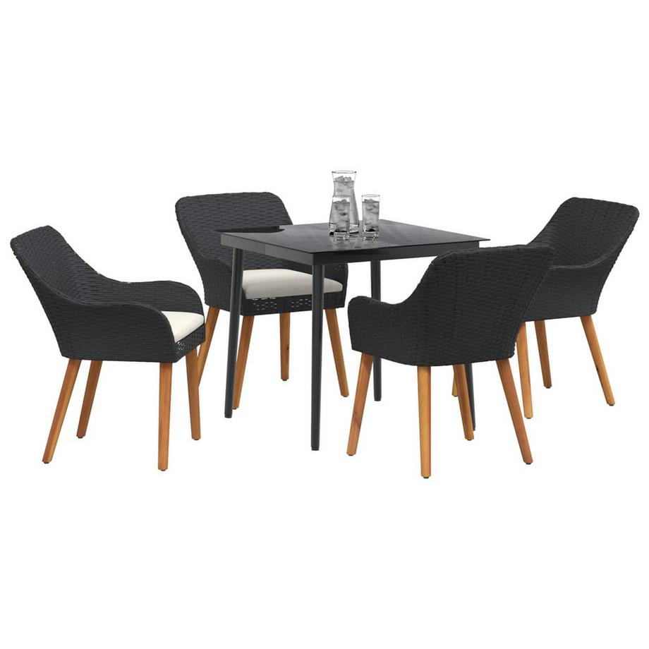 VidaXL Set da Pranzo per Giardino Polyrattan  