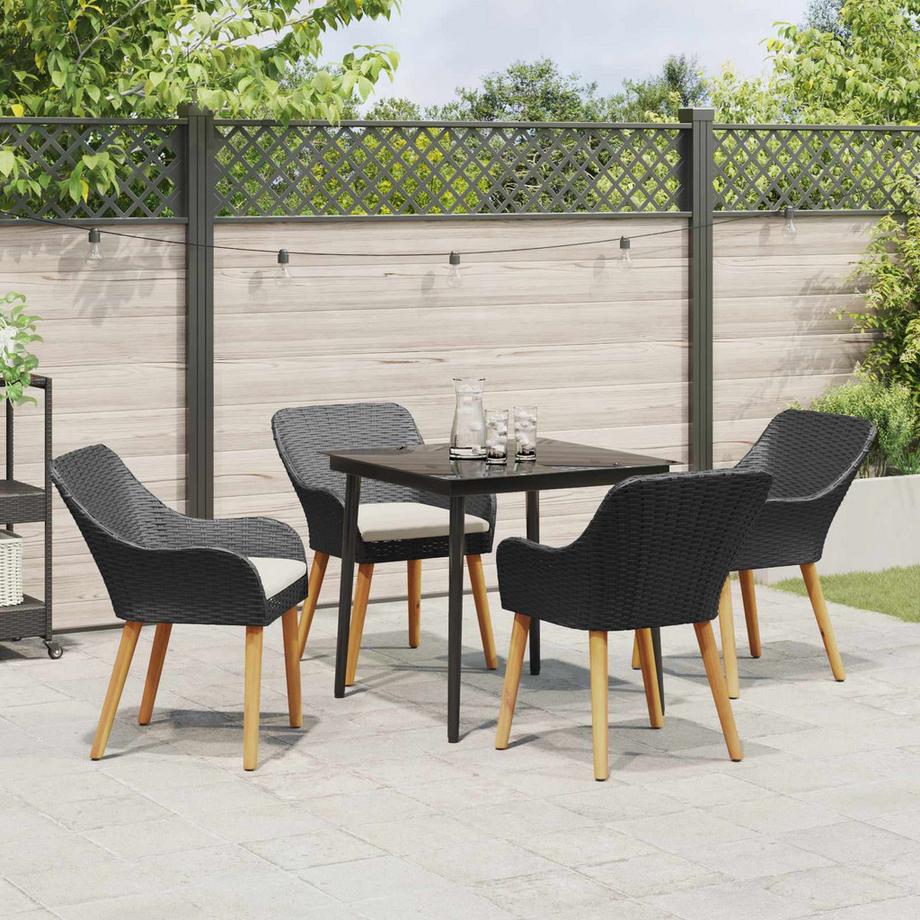 VidaXL Set da Pranzo per Giardino Polyrattan  
