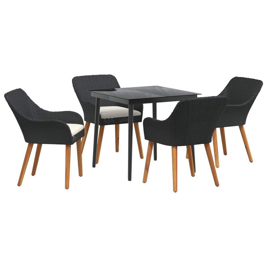 Set da Pranzo per Giardino Polyrattan
