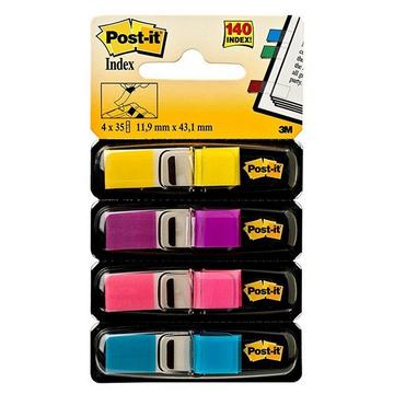 POST-IT Index Mini 11.9x43.1mm 683-4AB 4-farbig 4x35 Tabs