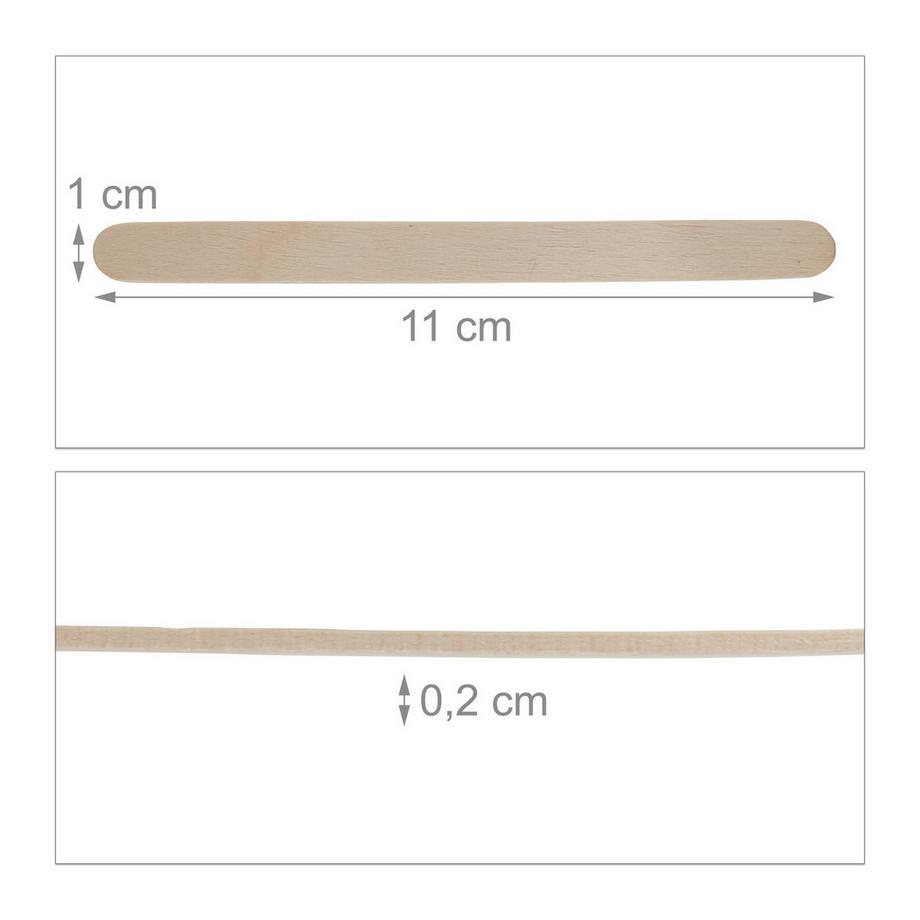 B2X  Eisstiele aus Holz, 900 Stück 