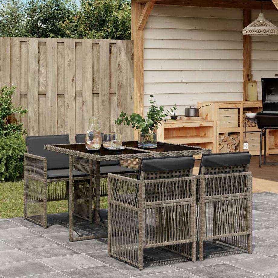 VidaXL Garten essgruppe poly-rattan  
