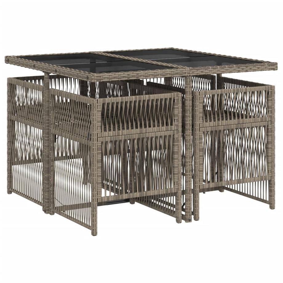 VidaXL Garten essgruppe poly-rattan  