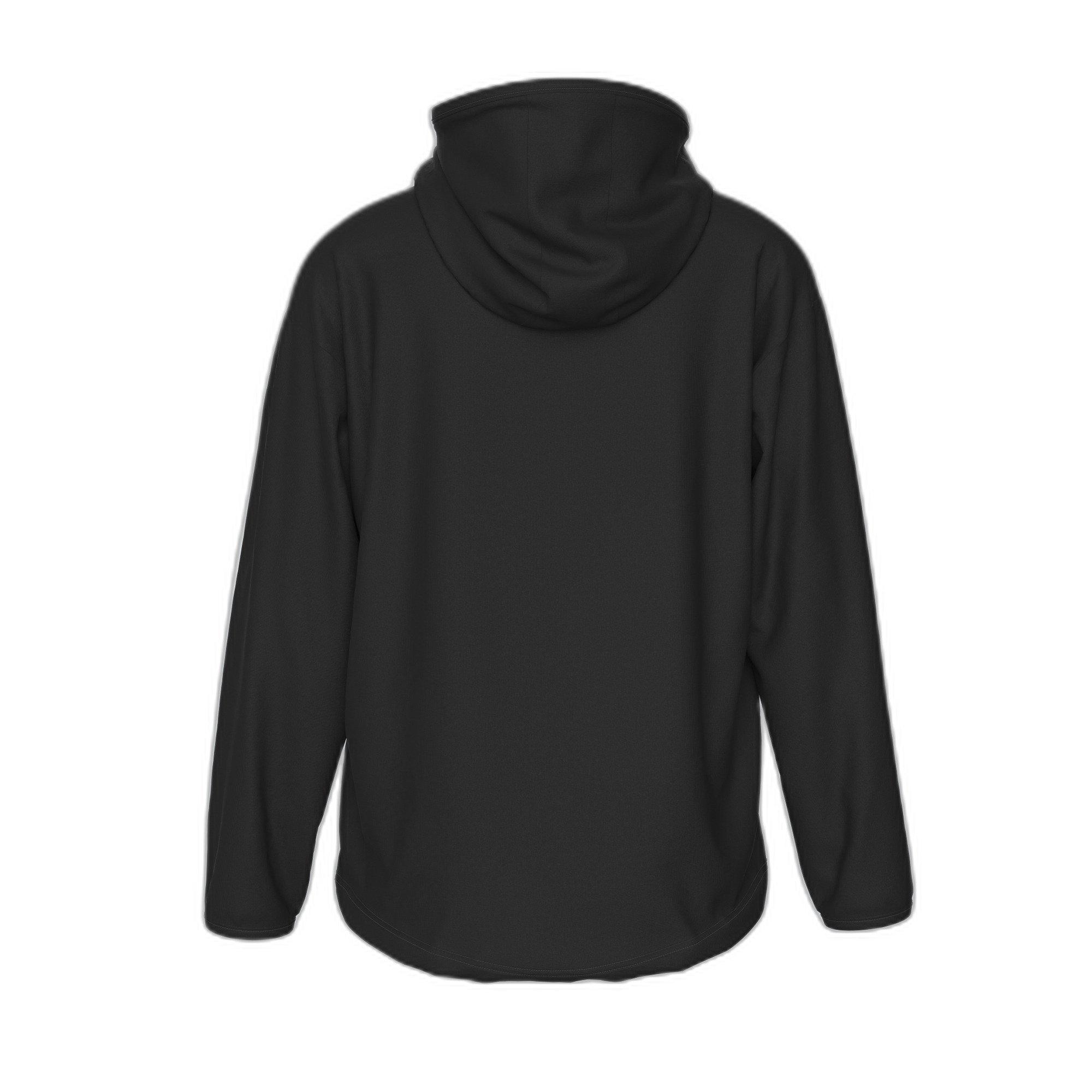 errea  sweatshirt mit reißverschluss und kapuze, mädchen black box 