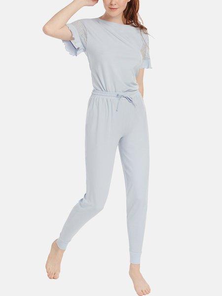 Lisca  Pyjama Hausanzug Hose Top Kurzarm Smooth 