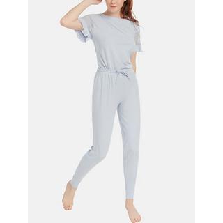 Lisca  Pyjama Hausanzug Hose Top Kurzarm Smooth 