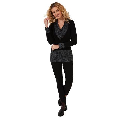 Joe Browns  Pullover mit Schalkragen und Knopfleiste 