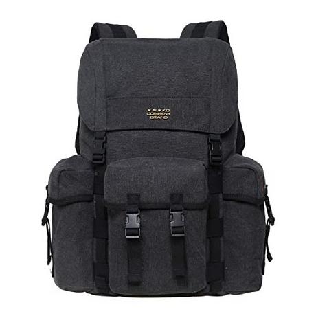 Only-bags.store Canvas Retro Jagd Wanderrucksack mit 14 Zoll Laptopfach  