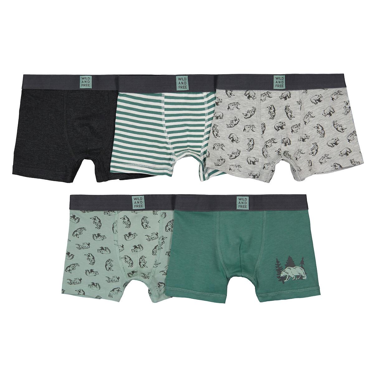 Image of 5er-pack Boxershorts Jungen Grün 12-13A