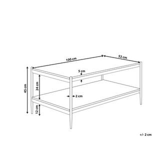 Beliani Table basse en MDF Rustique AVOCA  