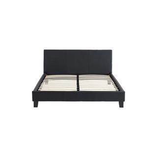 Vente-unique Letto 140 x 190 cm Similpelle Nero + Materasso - CORNELIUS II  