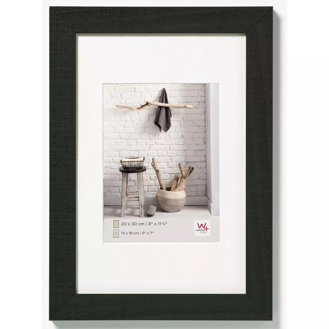 WALTHER DESIGN - Bilderrahmen, 30 x 40 cm, Schwarz