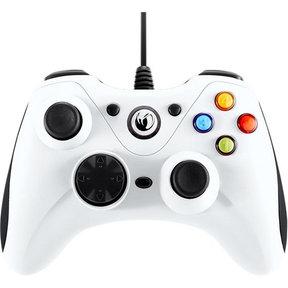 PCGC-100WHITE Gaming-Controller Weiß USB Gamepad Analog / Digital PC